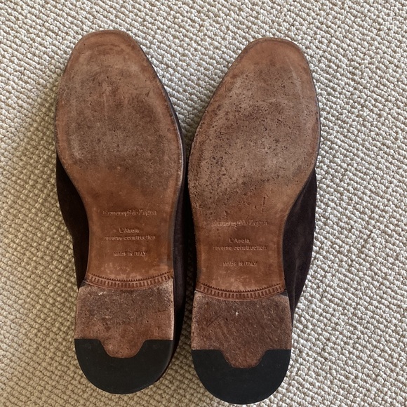 “Dark Brown Suede L’Asola loafers” from Zegna - Picture 2 of 6